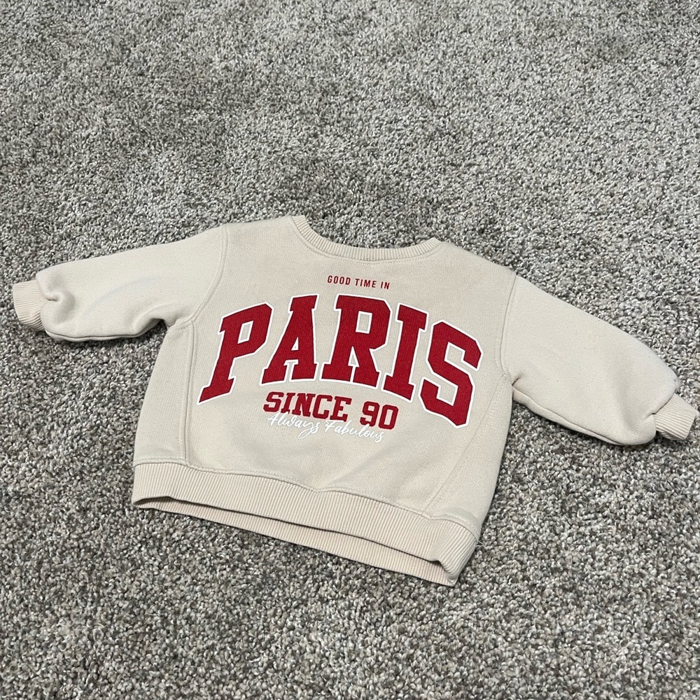 Zara Cream Baby Sweatshirt